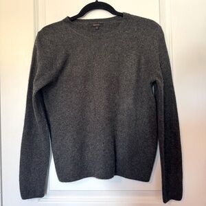 Quince Mongolian 100% Cashmere Charcoal Crewneck Small Sweater